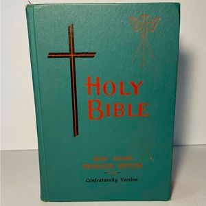 Vintage Holy Bible Saint Joseph Textbook Edition Confraternity Version 1963 VTG